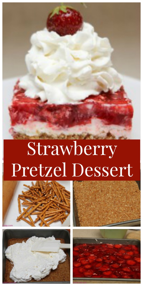 Strawberry Pretzel Dessert - Just Short Of Crazy