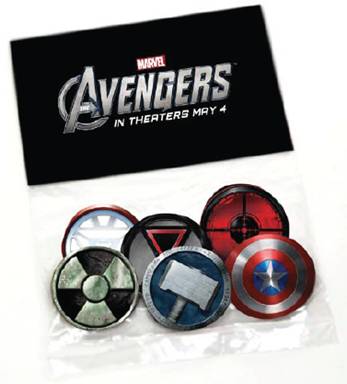 Marvel buttons
