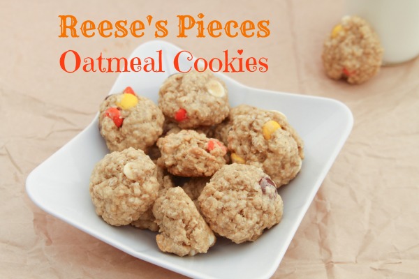 Reese's Pieces Oatmeal Cookies