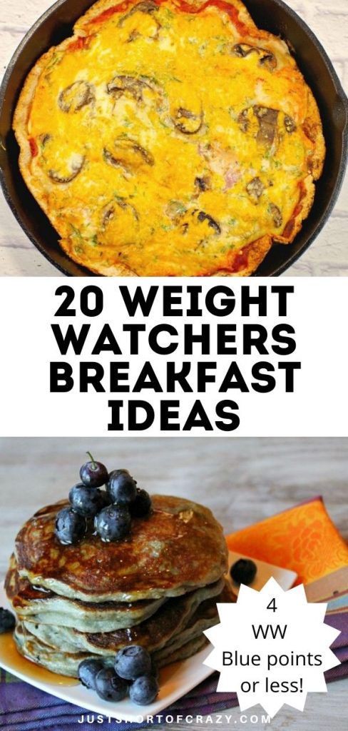 20 Weight Watchers Breakfast Ideas - Low Points - Just Short of Crazy