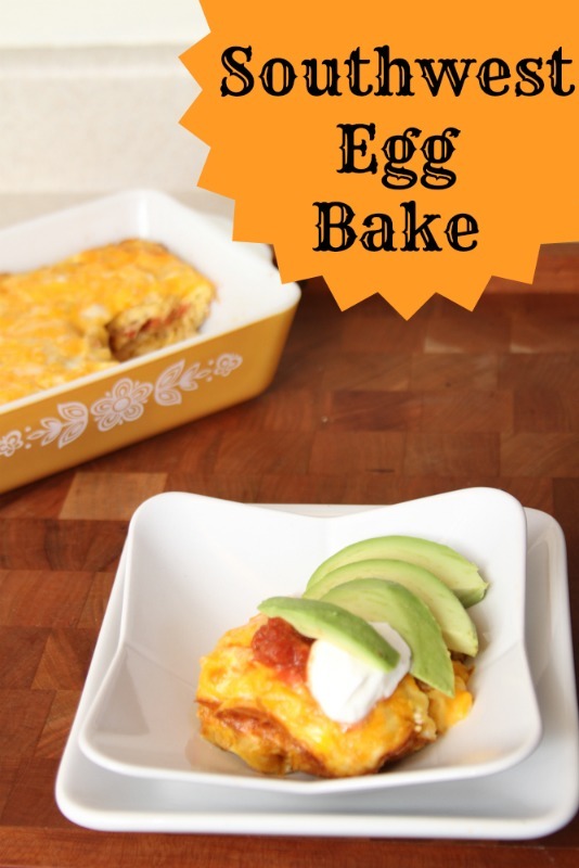 Southwestern Egg Bake Recipe {5 Ingredients} - Just Short of Crazy