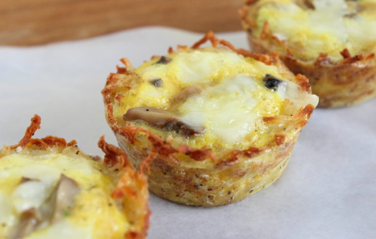 Mini Mushroom & Egg Hash Brown Casserole Recipe