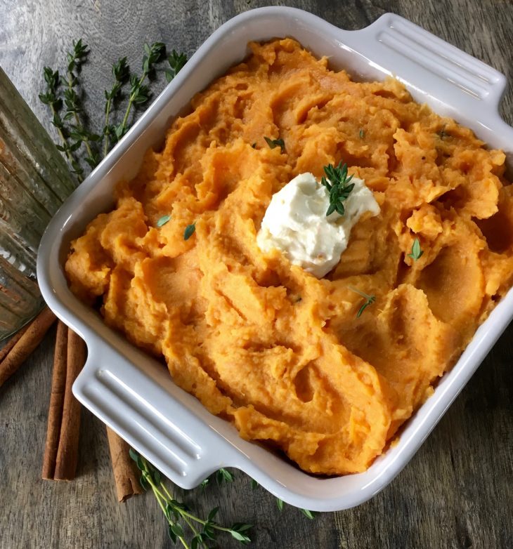 Creamy Mashed Sweet Potatoes Recipe - Just Short of Crazy