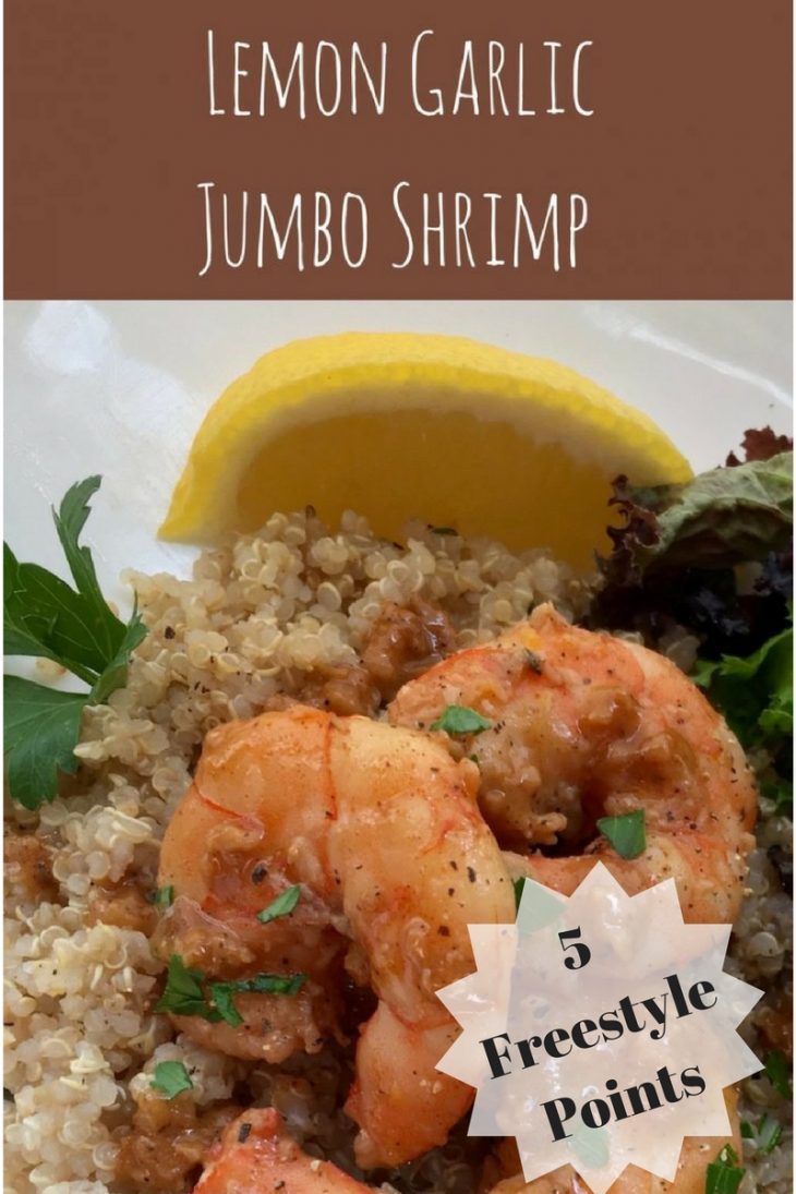 Lemon Garlic Jumbo Shrimp 5 Weight Watchers Freestyle Points - Just ...