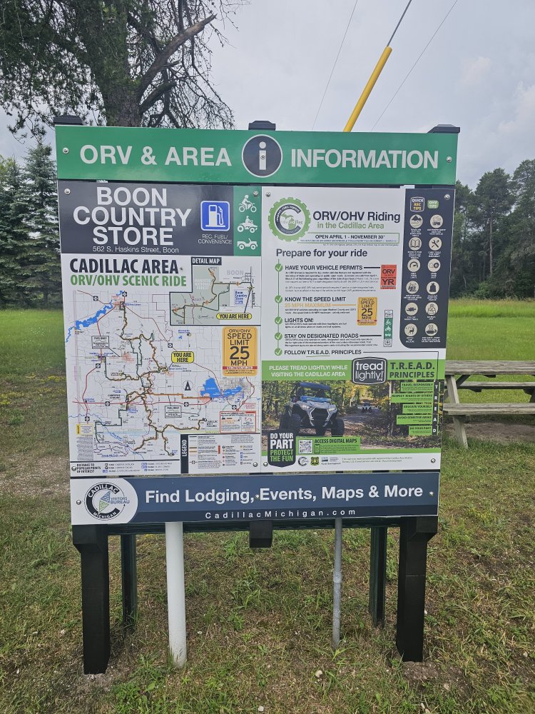 Cadillac ORV Wayfinding sign (c)CadillacCVB