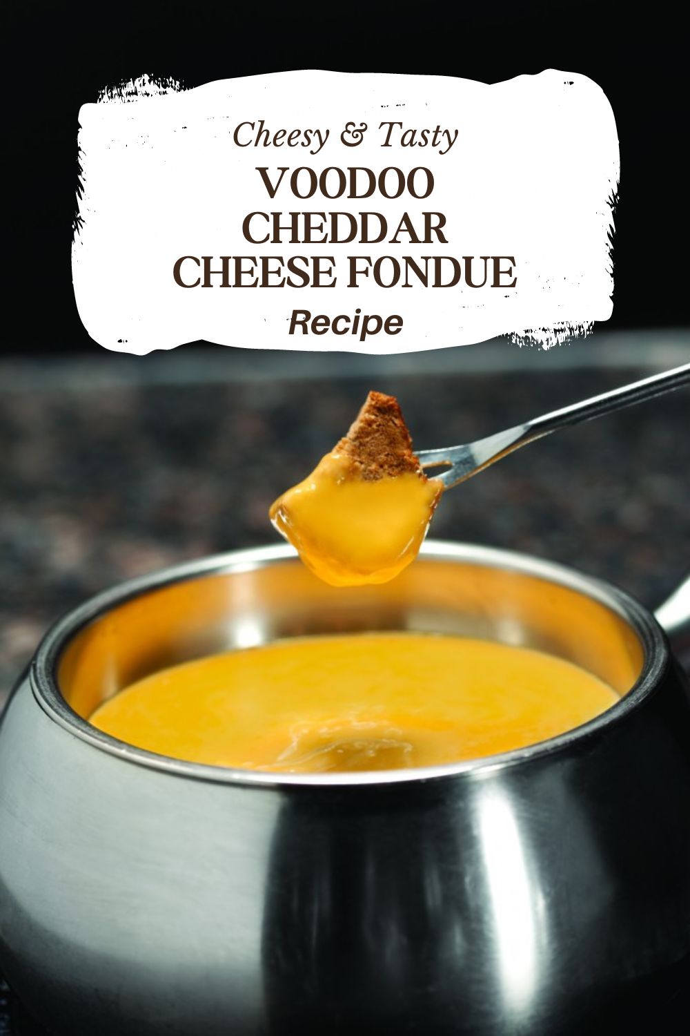 Voodoo Cheddar Cheese Fondue recipe - Just Short of Crazy