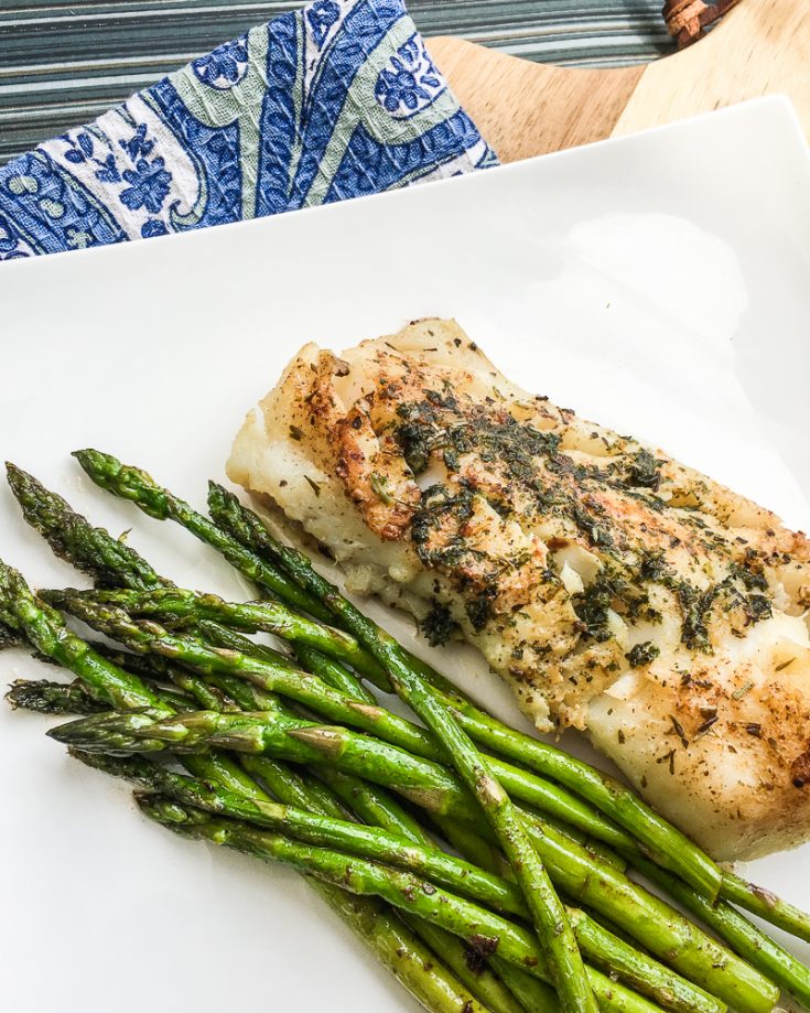 Easy Cod with Garlic-Herb Butter - Just Short of Crazy