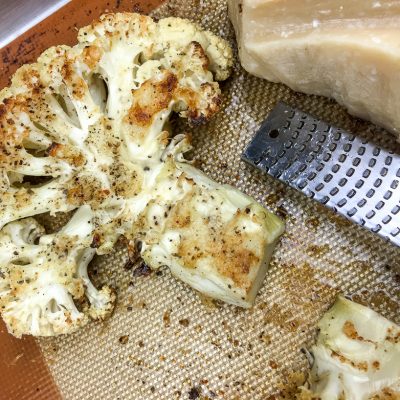 Roasted Cauliflower Steak Recipe [Garlic Parmesan]