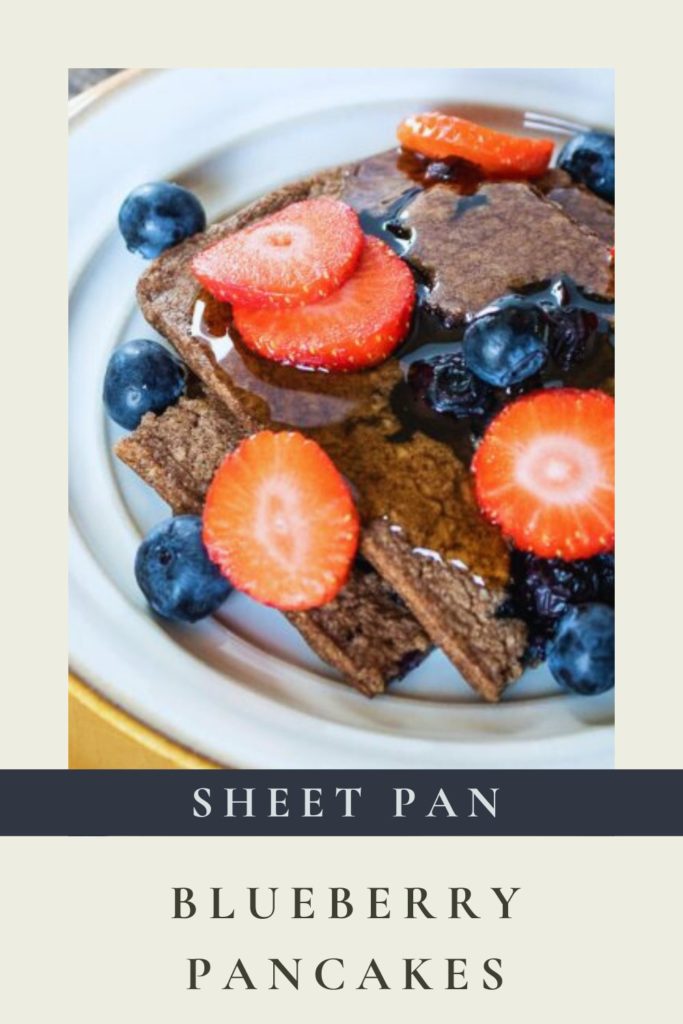 Sheet Pan Blueberry Pancakes - Just Short of Crazy