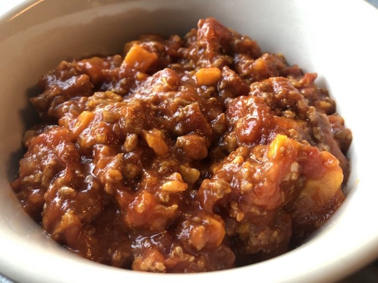 Instant Pot Turkey & Sweet Potato Chili Recipe - Just Short of Crazy