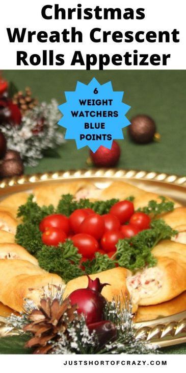 Christmas Wreath Crescent Rolls Appetizer Recipes - Just Short Of Crazy